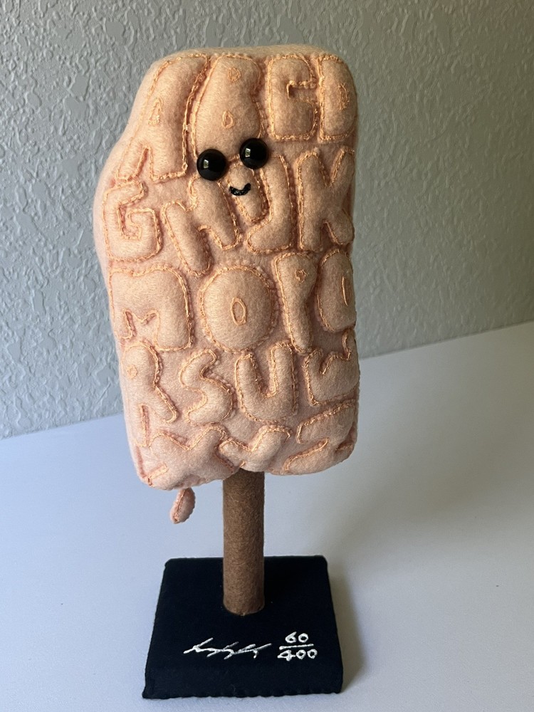 Lucy Sparrow Art Limited edition - Claes Oldenburg Alphabet Good HumorLucy Sparrow Felt Art Sculpture /claes Oldenburg