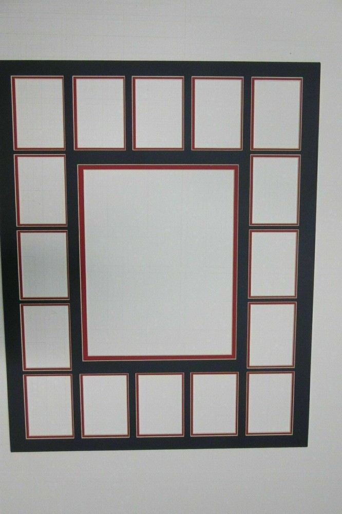 Picture Mat for Favorite Ball Teams  16x20 for 16 cards choose colors