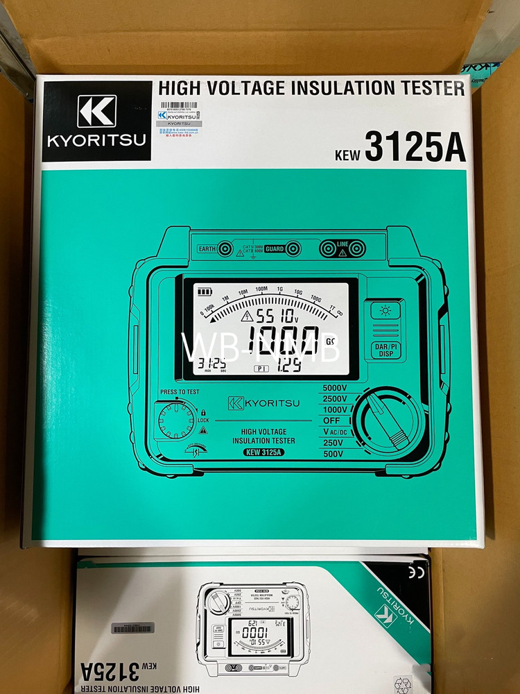 New KYORlTSU KEW3125A High Voltage Insulation Resistance Tester FedExor DHL