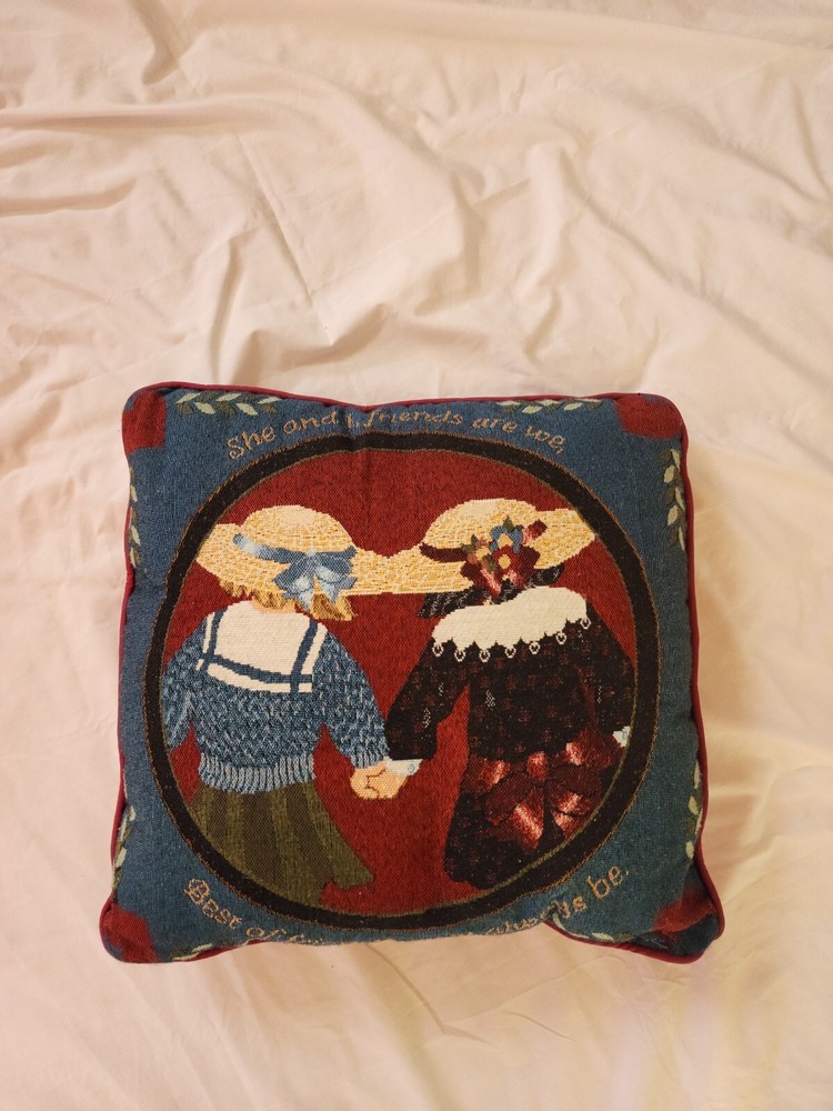 FriendShip Tapestry Accent Throw Pillow