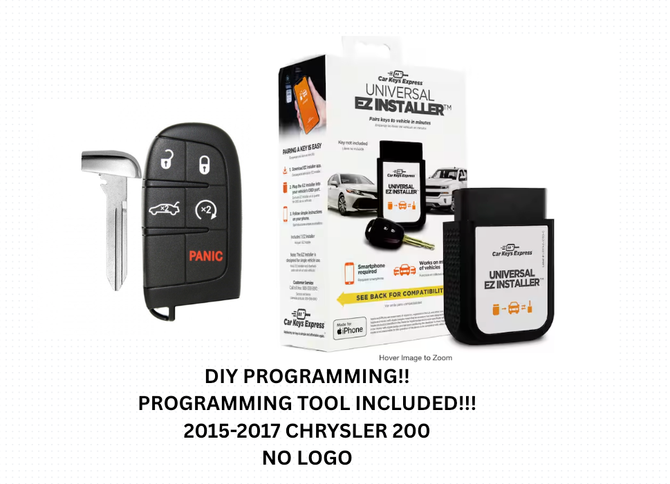 DIY KIT FOR 15-17 CHRYSLER 300 200  SMART KEY FOB 68394191 PROGRAM IT YOURSELF!