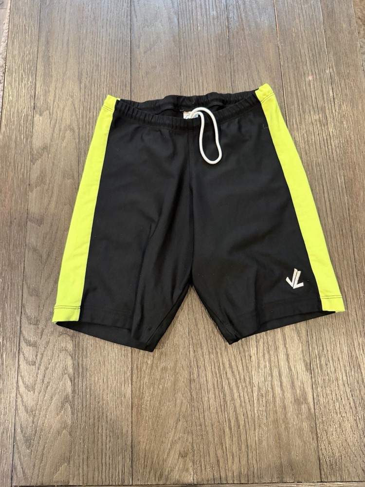 Mens JL Racing Compression Shorts Running Half Tights Black Rowing Medium