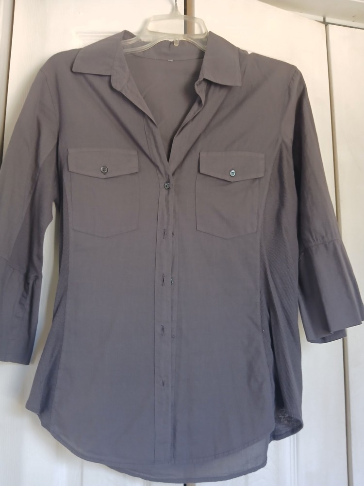 Standard James Perse Gray Button Down Shirt Size 3