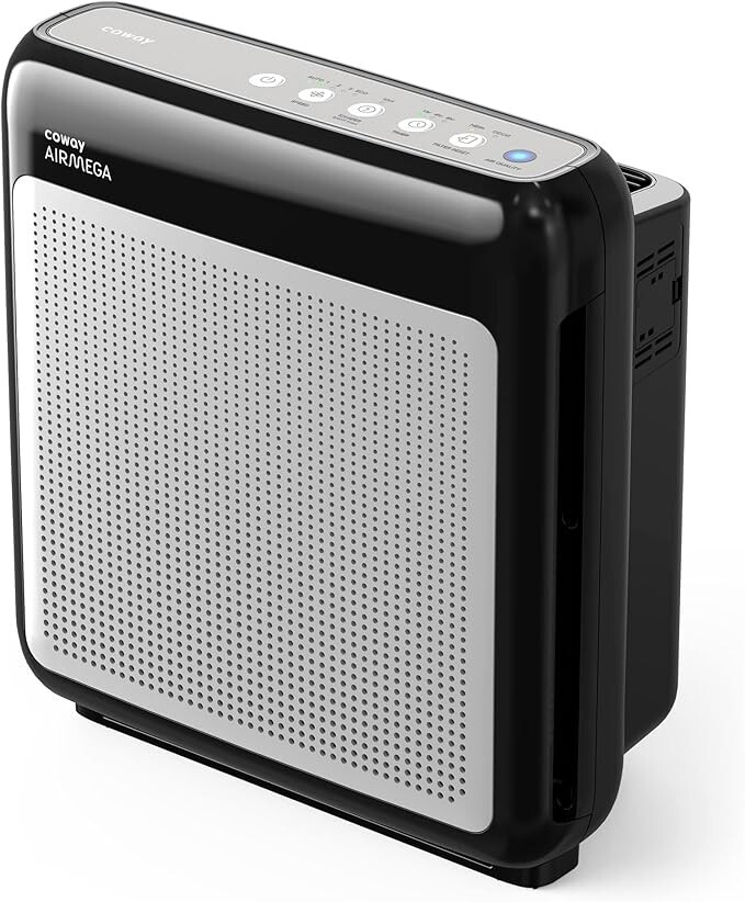 COWAY Air Purifiers for Home Up to 1,748ft², True HEPA Filter for Smoke, black