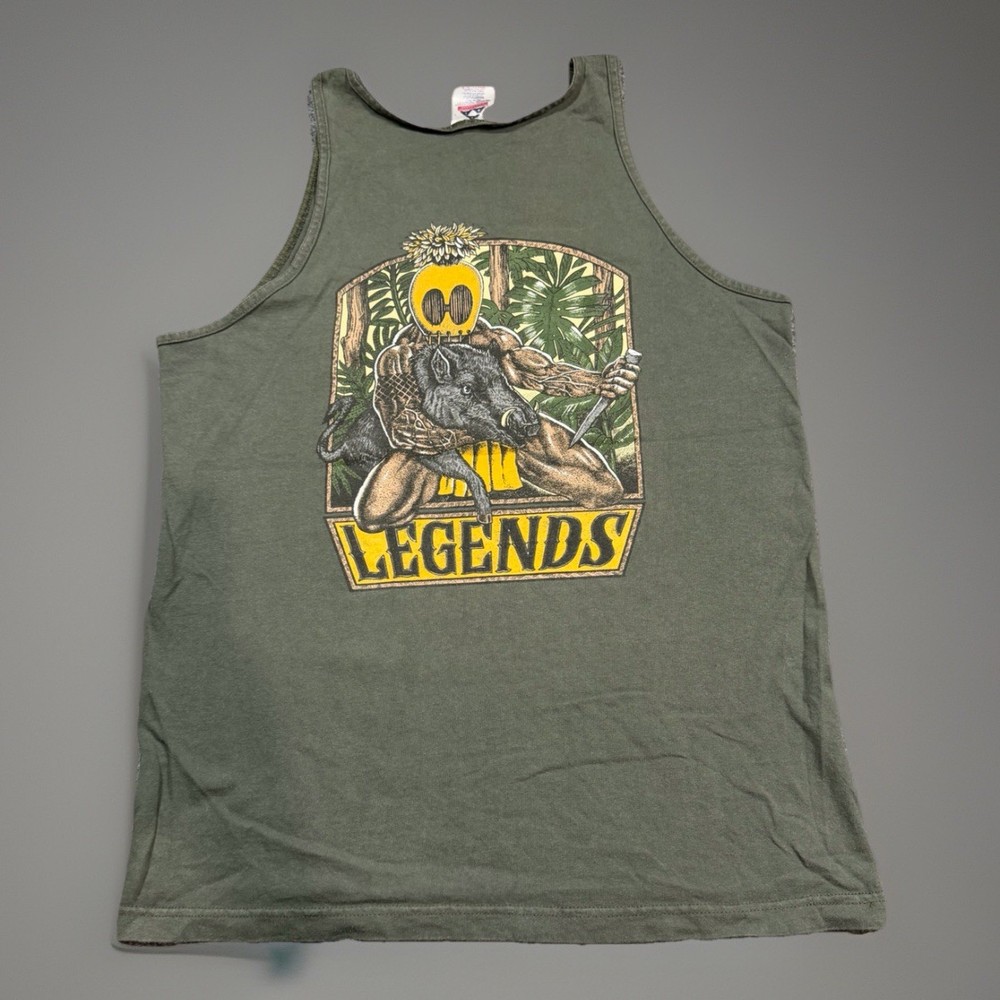 Vintage 90’s Hawaiian Legends Ikaika Warrior Tank Top T Shirt Strength Sz Large