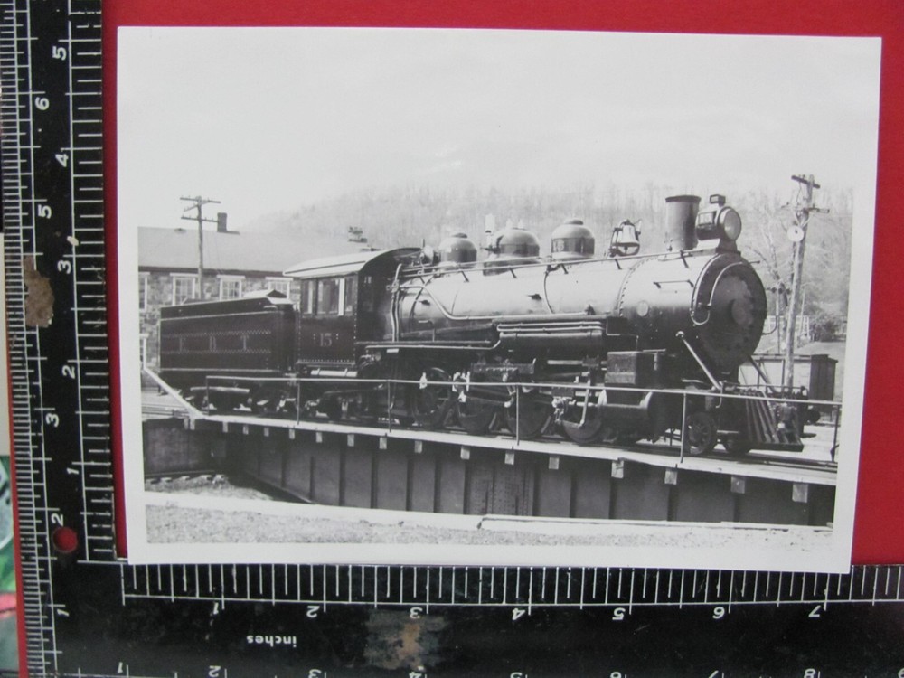 East Broad Top Railroad Locomotive #15 Orig Photo Turntable Pennsylvania 1940'S