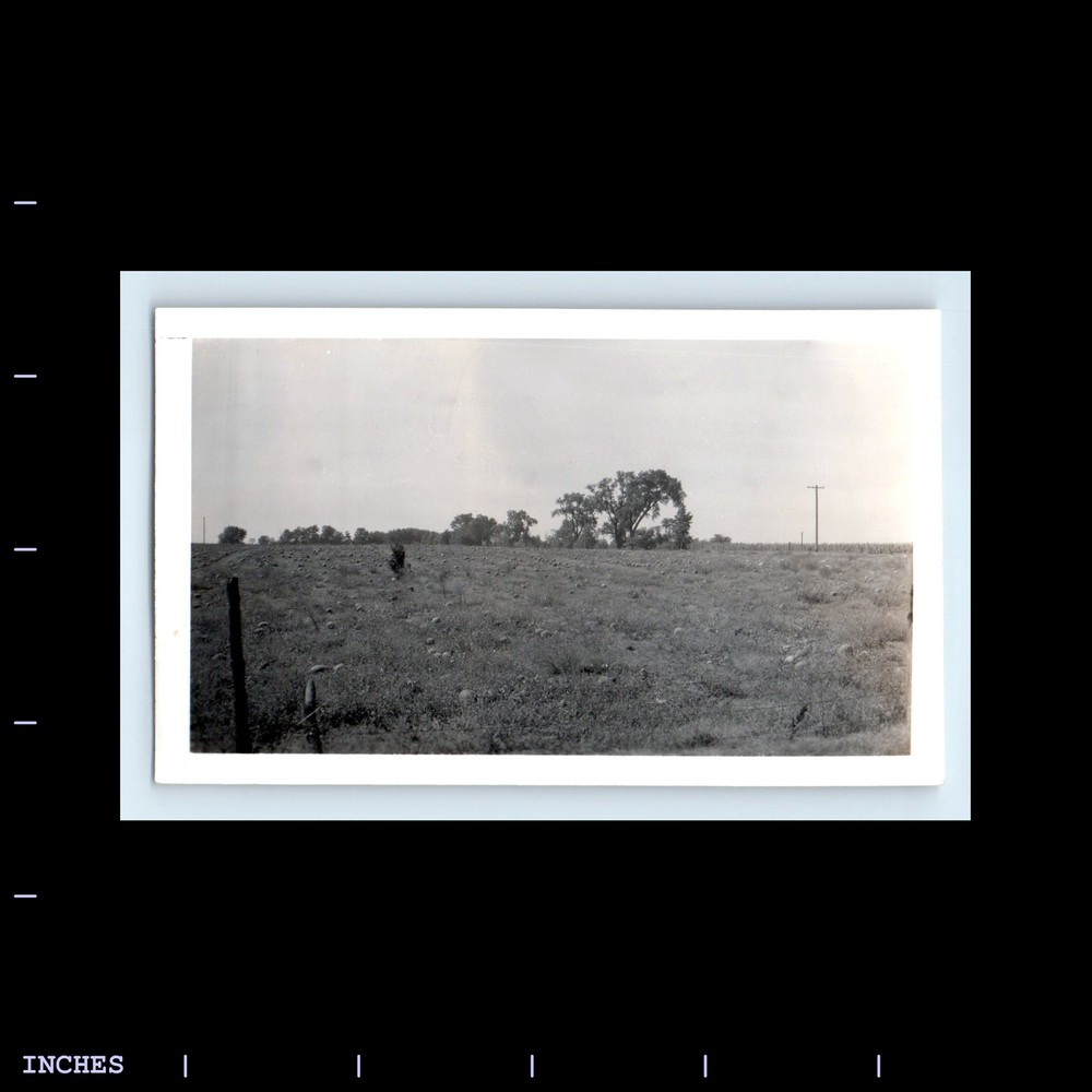 Old Vintage Photo LANDSCAPE FIELD 1942