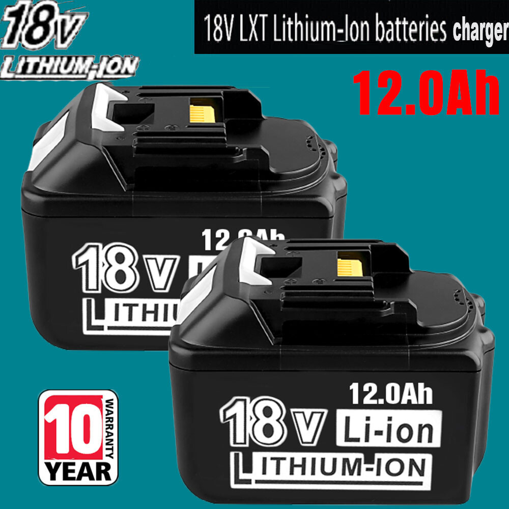 2 packs for Makita BL1860B 18V LXT 12.0Ah Lithium Ion Battery BL1830 New Genuine