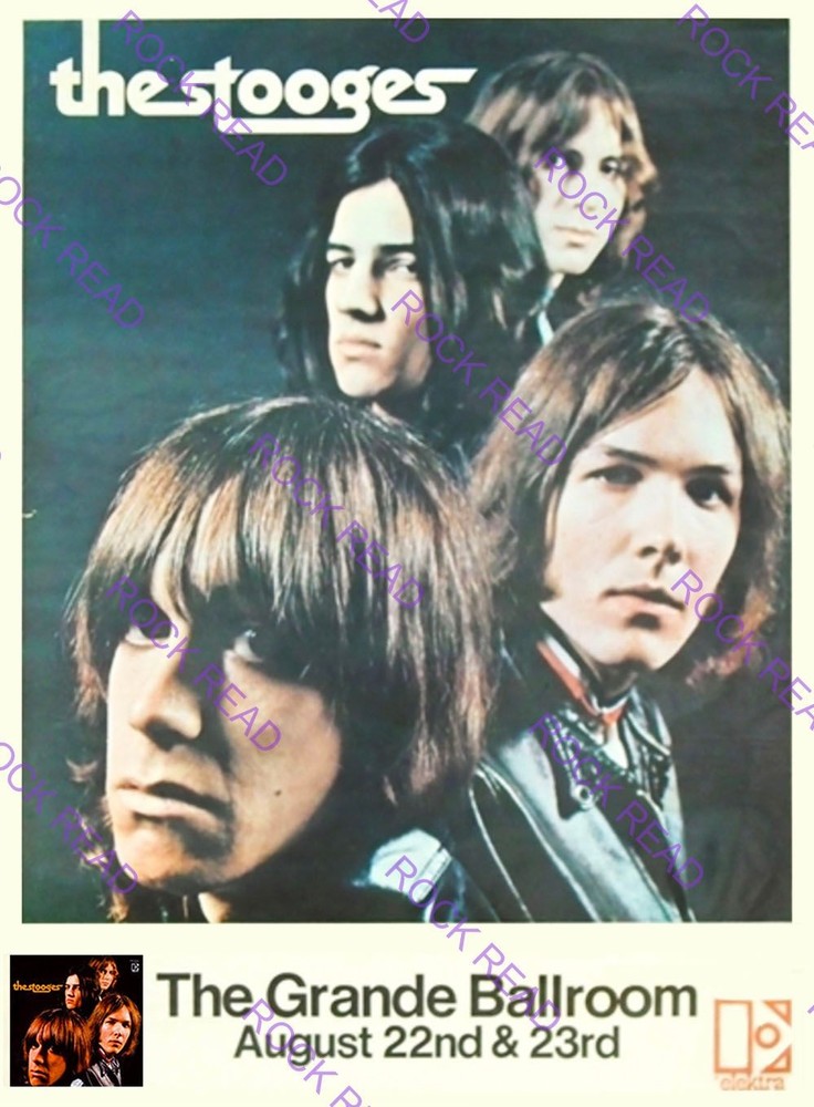 The Stooges-Grande Ballroom, Detroit, MI 8-22-69  Concert Poster