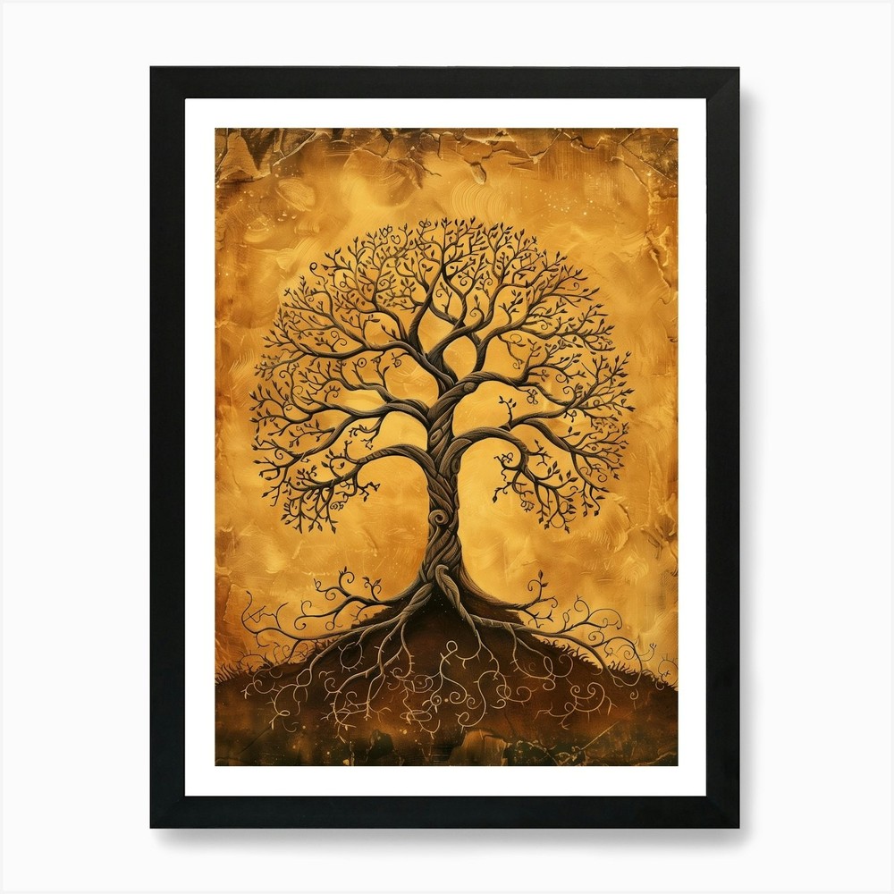 Tree Of Life 2 Art Print Framed Wall Art Poster Canvas Print Picture