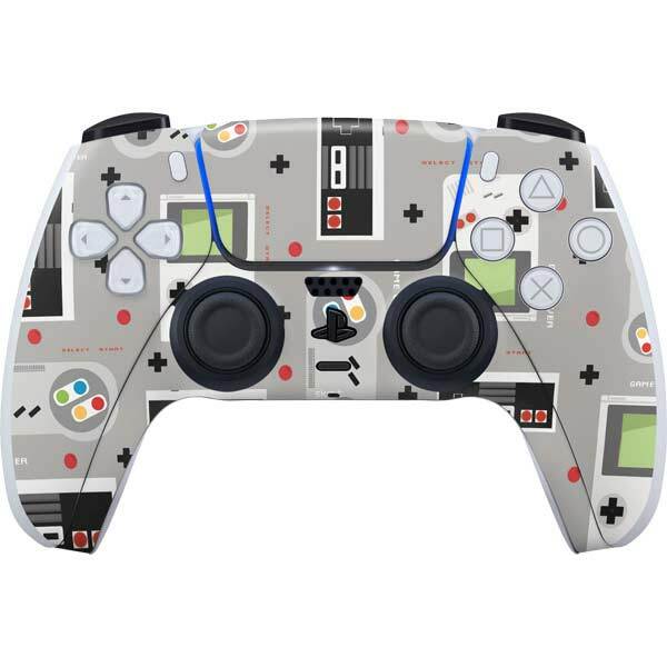 Retro Gaming PS5 Controller Skin - Retro Nintendo Pattern