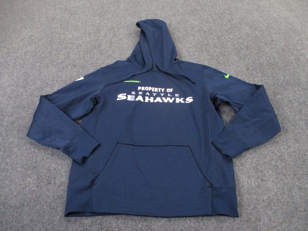 Seattle Seahawks Hoodie Sweatshirt Mens M Equipment Training Football Nike NFL