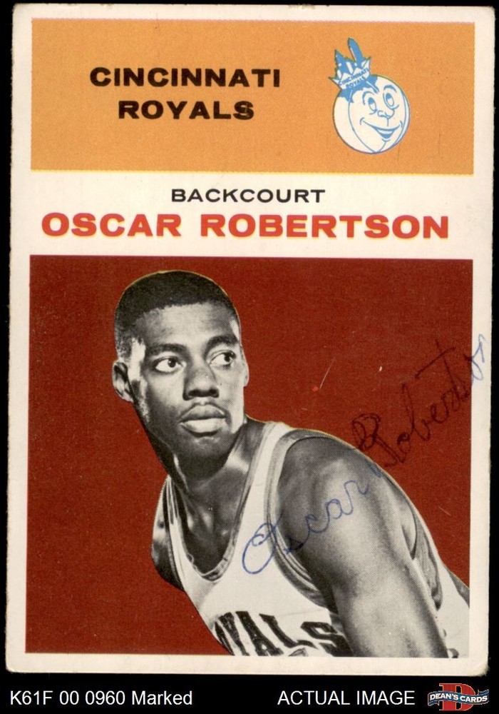 1961 Fleer #36 Oscar Robertson Royals-BskB RC HOF Cincinnati 1 - POOR