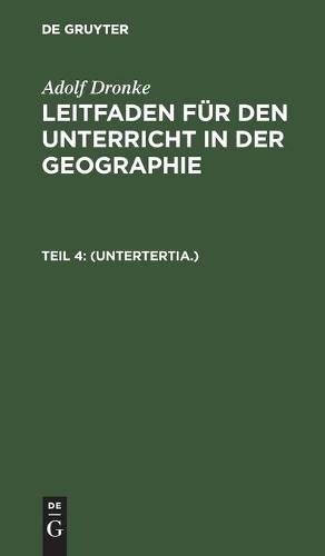 Adolf Dronke (Untertertia.) (Hardback)
