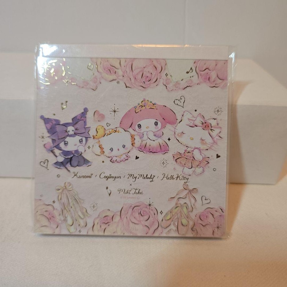 Sanrio Takei Miki Memo Pad Square Note Kitty Cinnamoroll Kuromi My Melody