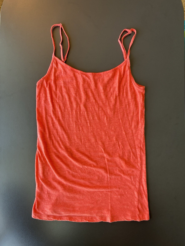 Victoria’s Secret Coral Scoop Neck Spaghetti Strap Cami Tank Top Size M Y2K 2000