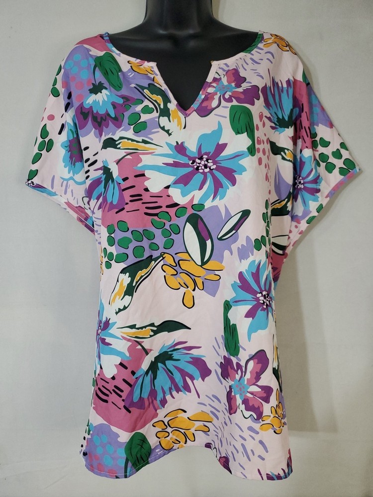 Emery Rose Blouse Women's Size 4XL Floral Sleeveless