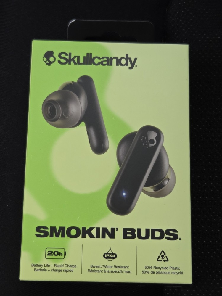 Skullcandy Smokin' Buds Wireless Bluetooth Earbuds Black