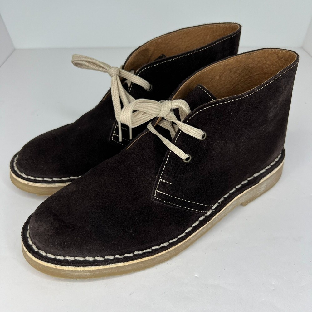 Men's CI Factory 1100 Brown Faux Suede Desert Boots - Size 40 Rubber Sole