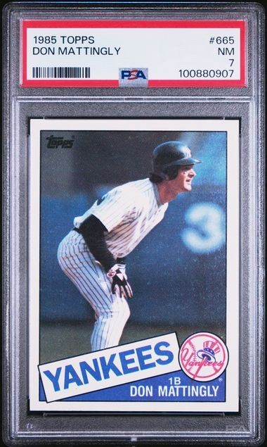 1985 Topps Don Mattingly #665 Graded PSA 7 Near Mint NEW SLAB