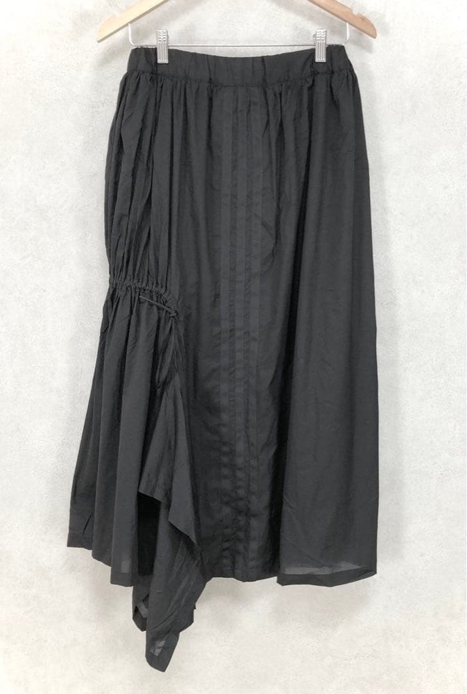 Yohji Yamamoto Shirring Drawcord Asymmetric Long Skirt Women’s Used from Japan