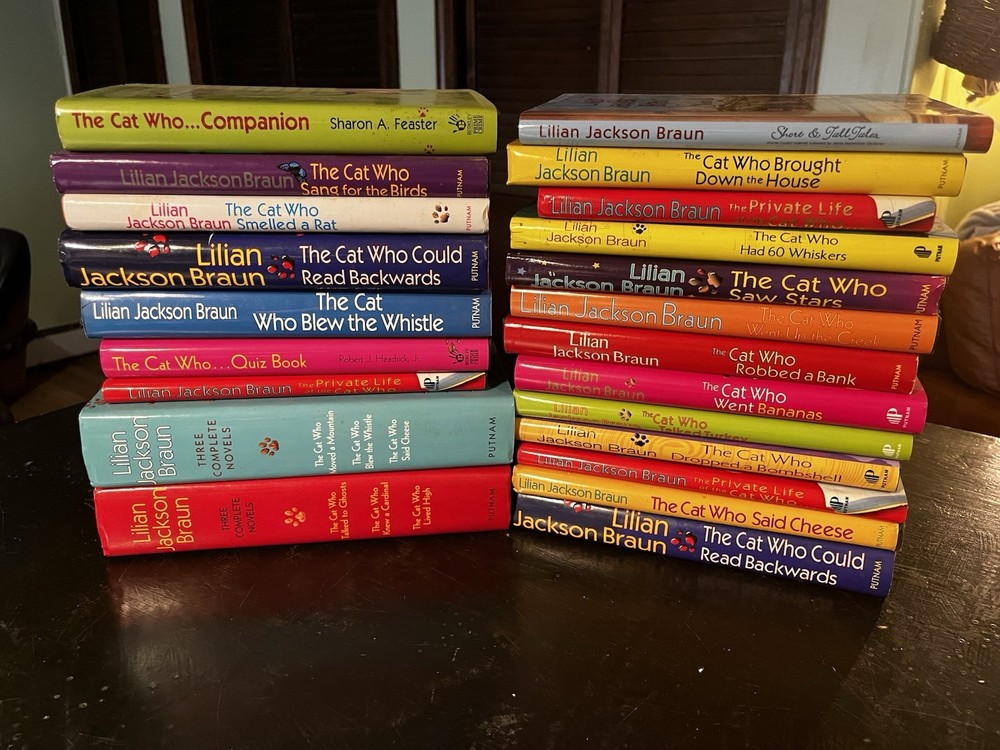 Lot of 20 The Cat Who Series Lillian Jackson Braun (Mixed Lot) HC Summer Read +2
