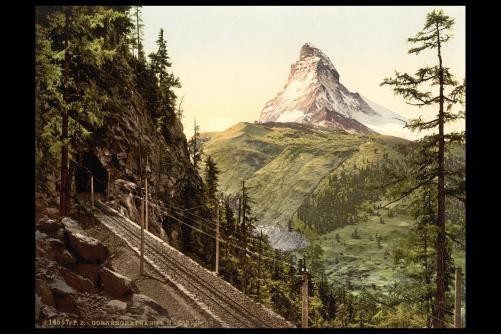 Photo:Gornergrat Railway,Matterhorn,Valais,Alps,Switzerland 1