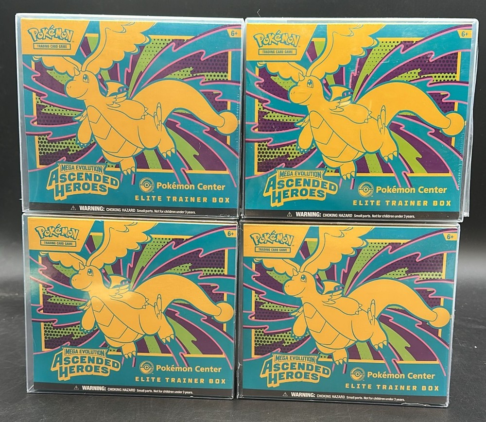 Lot of (4) Pokemon Center Ascended Heroes PC Elite Trainer Boxes SEALEDPROBSTEIN123 is actively accepting CONSIGNMENTS !!