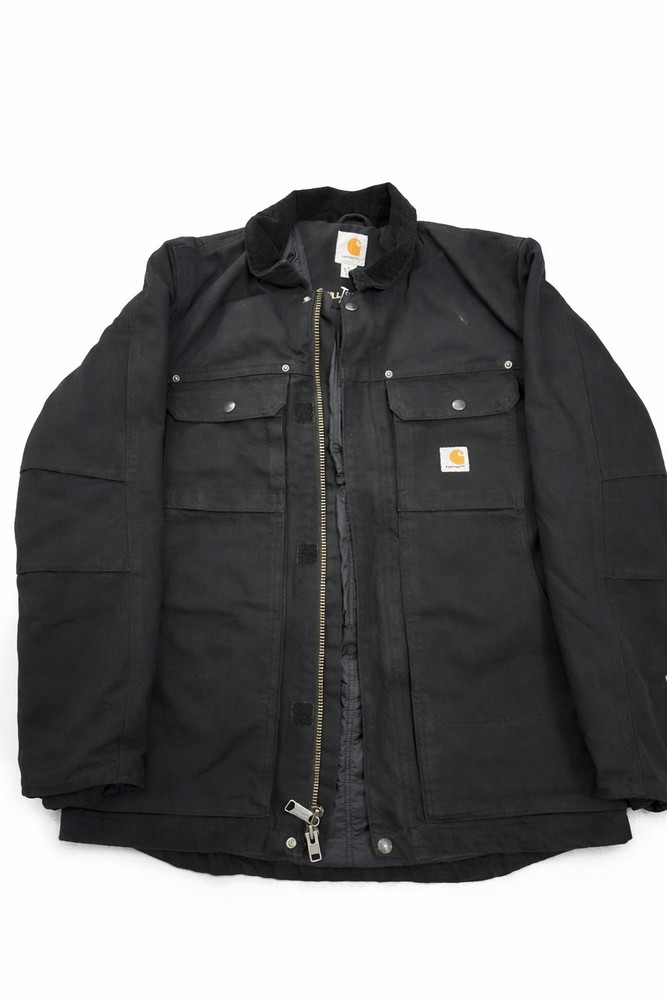 Carhartt Full Swing Jacket Men’s Small Black Insulated Work Coat 3M Thinsulate
