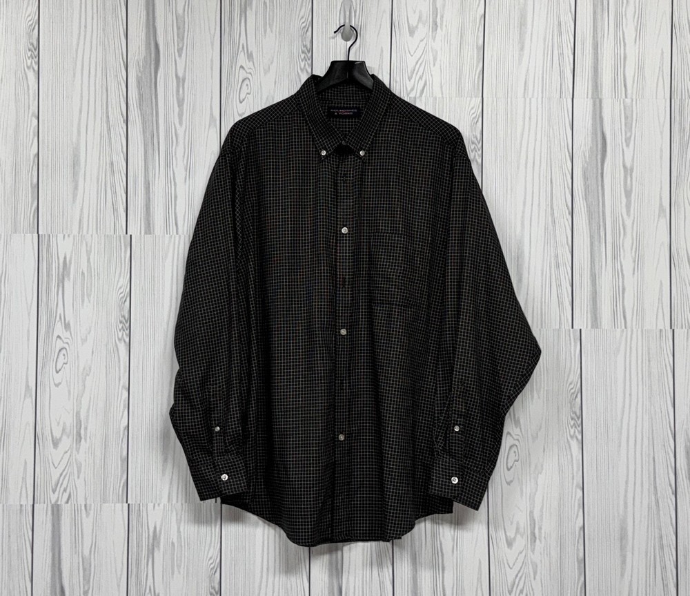 Roundtree & Yorke shirt size extra large button down long sleeve performance