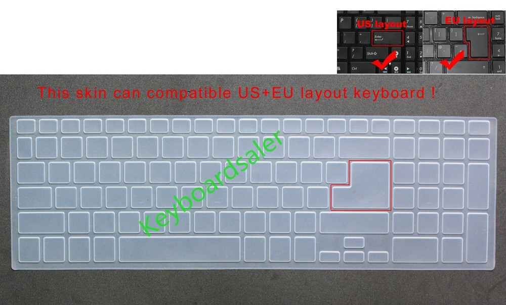 US Keyboard Skin Cover Protector for Gateway NV76R NV77H NV75S NV57H NV57H22C
