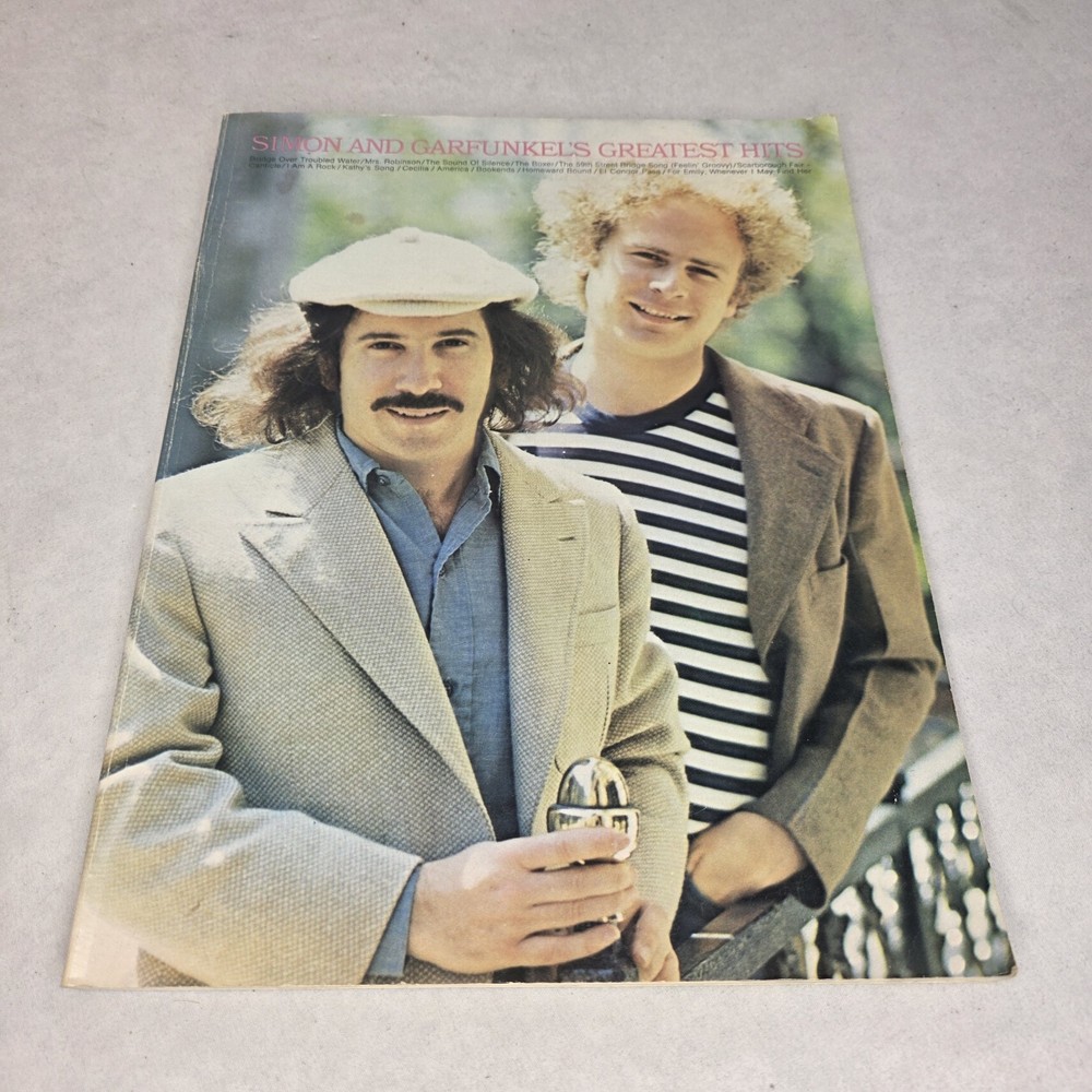 Simon and Garfunkel Greatest Hits Sheet Music Piano Guitar Song Book 1968