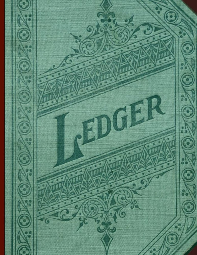 Ledger: 3 Column Accounting Ledger Book 8.5x11