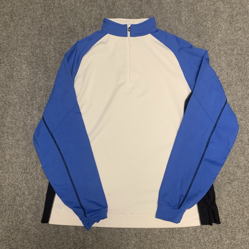 FootJoy Sweater Mens Size Medium 1/4 Zip Pullover Long Sleeve Mock Neck
