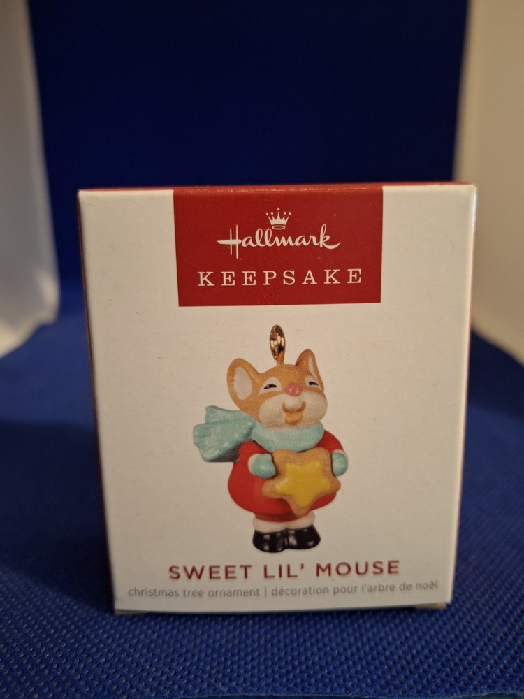 Tiny 2022 Hallmark Keepsake Sweet Lil' Mouse Miniature Christmas Ornament