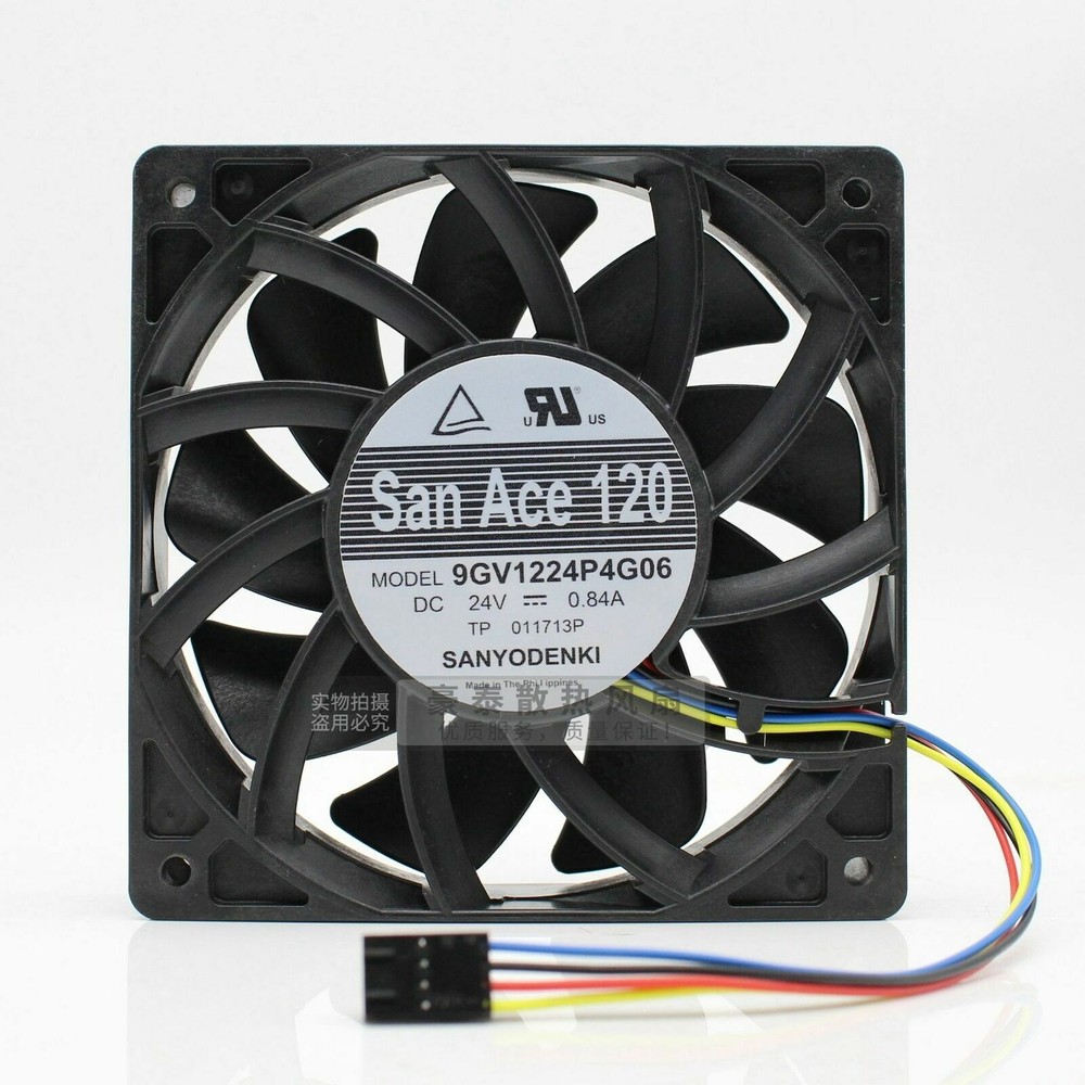 Large Air Volume Cooling Fan 9GV1224P4G06 120*120*25MM 24V 0.84A #F22