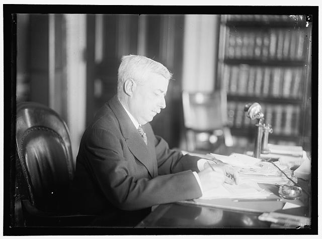 Photo:Robert Lansing at Desk 1917 Secretary of State Washington DC