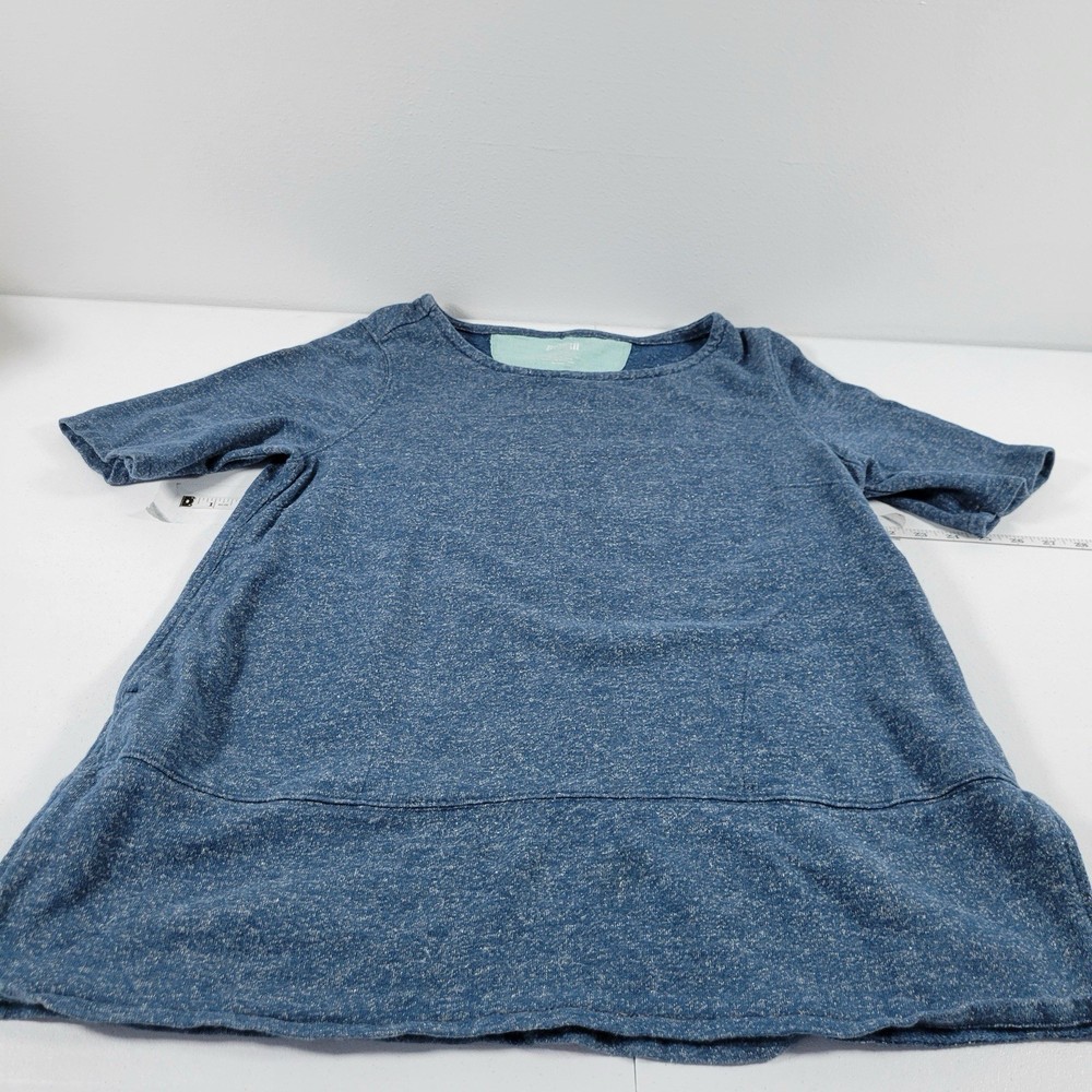 Duluth Trading Co. Women’s Hemp/Cotton Blend Short Sleeve Shirt Size L Blue