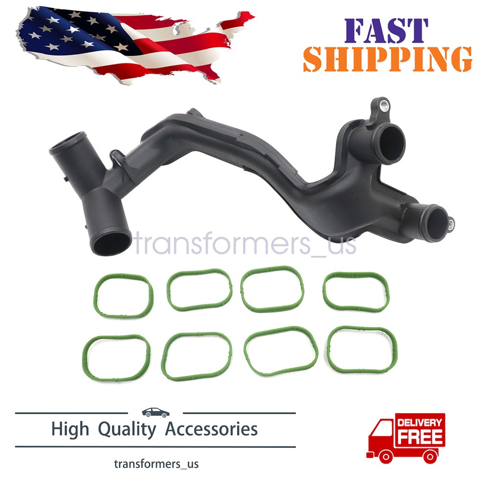 For Land Rover Sport / Jaguar XK XJ XF Engine Coolant Pipe Lower & GASKETS new
