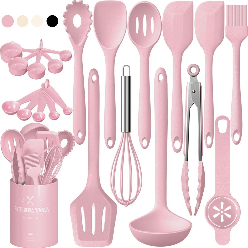 Umite Chef 22Pcs Silicone Cooking Utensils Set, Heat Resistant Silicone Kitch...