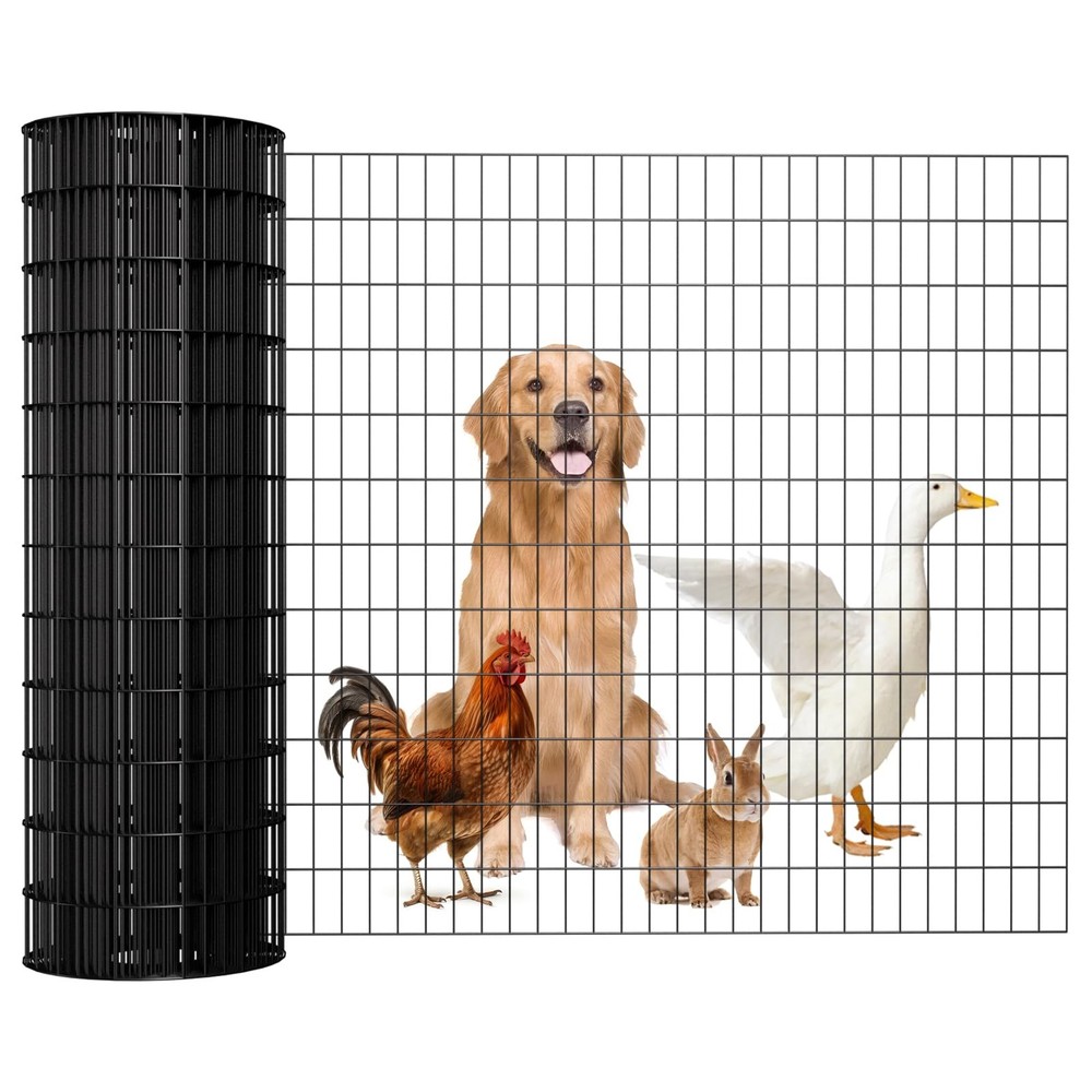 Welded Wire Fence 48inx50ft, 16GA, Mesh Size 2