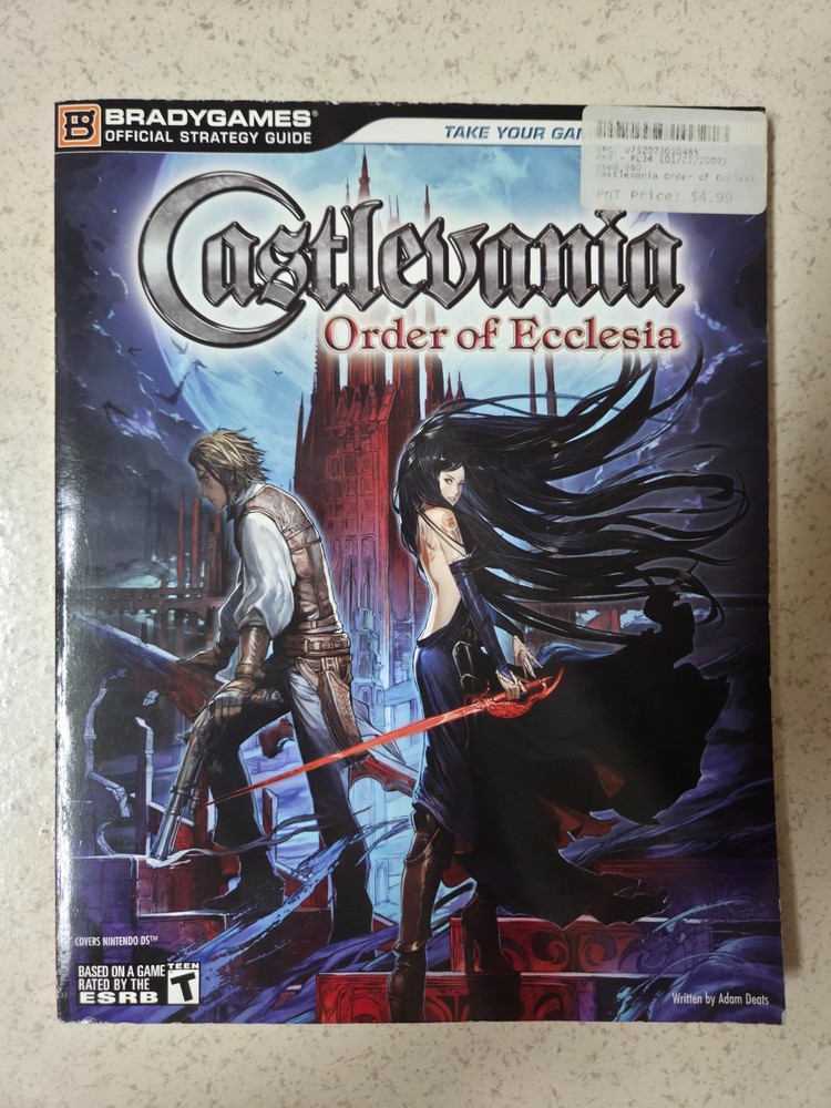 Castlevania: Order Of Ecclesia Brady Games Strategy Guide Very Rare! Cv Ooe