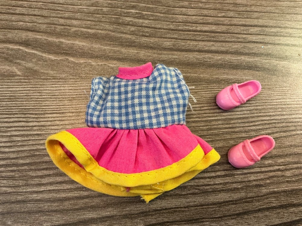 Mattel Barbie Kelly  Doll Clothes Dress Shoes Outfit Set Lot # 20