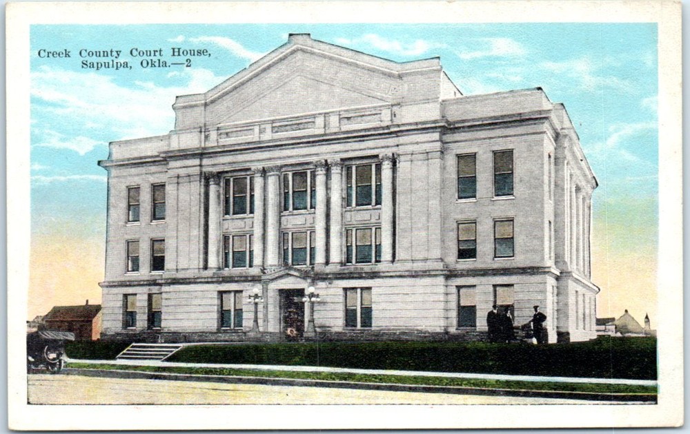 Postcard - Creek County Court House - Sapulpa, Oklahoma