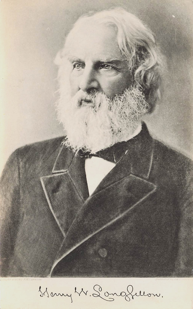 Henry Wadsworth Longfellow Famous Poet Real Photo Postcard Portland Maine Rppc