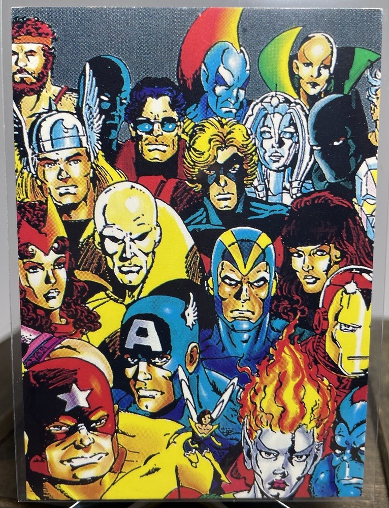 Spider-Man Trading Card 1992 Vintage #71 The Avengers
