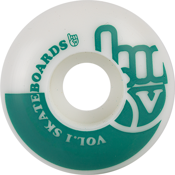 VOL.1 NO.1 51mm White/Teal WHEELS SET