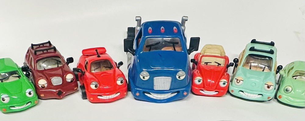 Vintage, Chevron Car Toys Lot Of 7. Car Hauler Truck, No Trailer. ￼