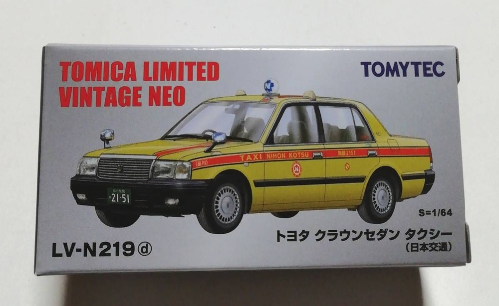 Tomytec Tomica Limited Vintage Neo LV-N219d Toyota Crown Sedan Taxi