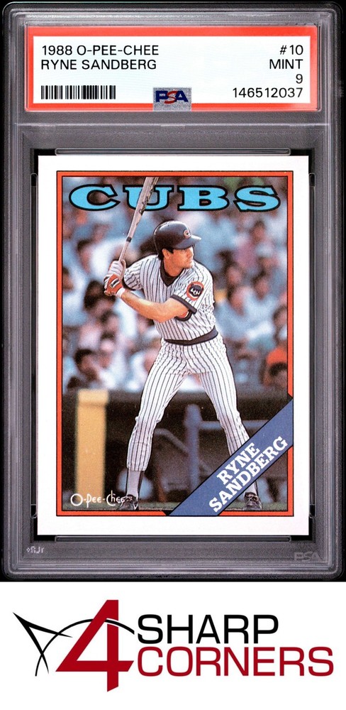 1988 O-Pee-Chee #10 Ryne Sandberg Cubs Hof Psa 9Low rates, marketing, expertise, & more: Consign today!